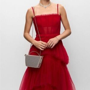 Betsy & Adam Vibrant Red Dress